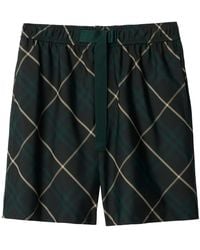 Burberry - Bermudas Con Motivo Vintage Check - Lyst