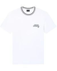 ARMANI EXCHANGE - Regular Fit T-Shirt With Contrasting Profile - Lyst