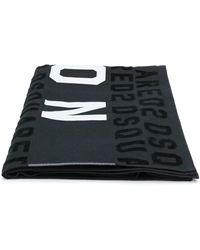 DSquared² Toalla de playa Icon - Negro