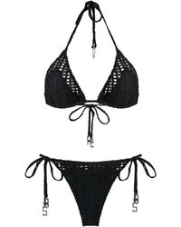 Amir Slama - Open-knit Triangle Bikini Set - Lyst