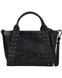 KARL LAGERFELD - Small K/Ville Top-Handle Tote Bag - Lyst