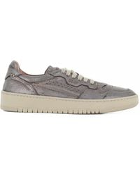 LEMARGO - Perforated Metallic Leather Sneakers - Lyst