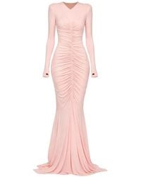 Norma Kamali - Jurk Met Ruches - Lyst