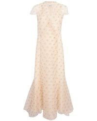 KHAITE - Kleid Mit V-Ausschnitt - Lyst
