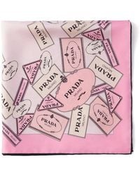 Prada - Sciarpa Con Stampa - Lyst