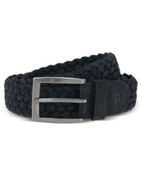 BOGGI - Woven Suede Belt - Lyst