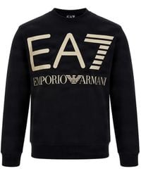 EA7 - Jersey Con Logo Estampado - Lyst