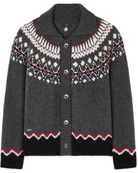 Alanui - Sweet Winter Cardigan Mit Fair-Isle-Muster - Lyst