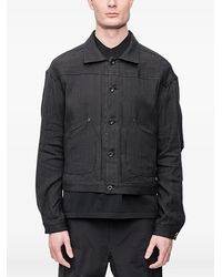 The Viridi-anne - Herringbone-Pattern Jacket - Lyst