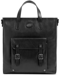 The Bridge - Buckle-Detail Leather Briefcase - Lyst