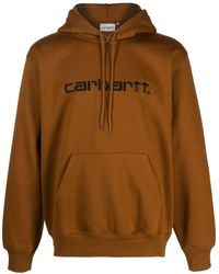 Carhartt - Logo-print Cotton Hoodie - Lyst
