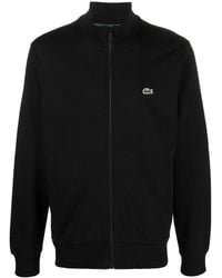 Lacoste - High-Neck Zip-Fastening Sweatshirt - Lyst
