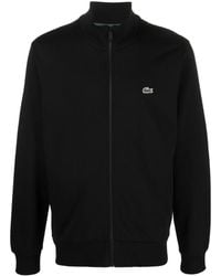 Lacoste - High-Neck Zip-Fastening Sweatshirt - Lyst