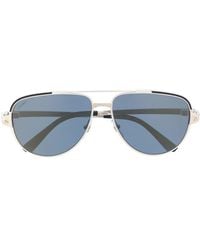 Cartier Gafas de sol con montura estilo aviador - Metálico