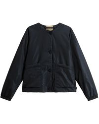 Woolrich - Button-Fastening Elasticated Jacket - Lyst