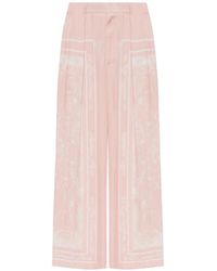 Balmain - Logo-Print Palazzo Pants - Lyst
