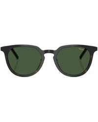 Prada - Tortoiseshell-Effect Phantos-Frame Sunglasses - Lyst