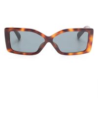 Jacquemus - Rectangle-Frame Tortoiseshell Sunglasses - Lyst