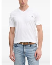 Liu Jo - V-Neck Logo T-Shirt - Lyst