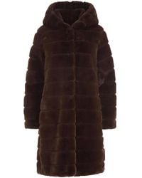 Apparis - Faux-Fur Hooded Coat - Lyst