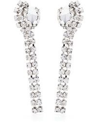 Alessandra Rich - Crystal-embellished Drop Earrings - Lyst