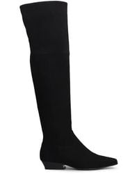 Julie Dee - Pointed-Toe Suede Boots - Lyst