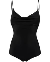 Magda Butrym - Draped Scoop-Neck Swimsuit - Lyst