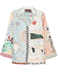 ALÉMAIS - Michelle Silk Shirt - Lyst