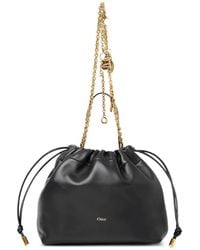 Chloé - Leather Drawstring Shoulder Bag - Lyst