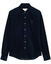 Ami Paris - Ami De Coeur Corduroy Shirt - Lyst