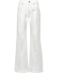P.A.R.O.S.H. - Metallic-finish Mid-rise Jeans - Lyst