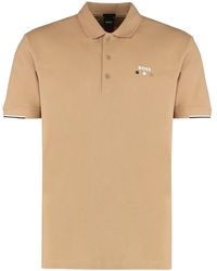 BOSS - Logo-Detail Polo Shirt - Lyst