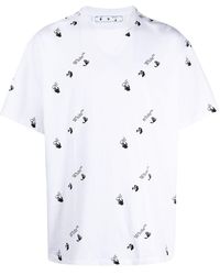 Off-White c/o Virgil Abloh - Swimming Man T-shirt For Men - Lyst