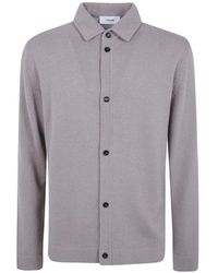 Lardini - Button-Up Collared Cardigan - Lyst