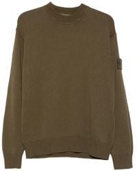 Stone Island - Logo-Patch Crew-Neck Sweater - Lyst