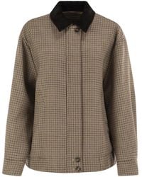 Weekend by Maxmara - Houndstooth-Pattern Virgin-Wool Jacket - Lyst