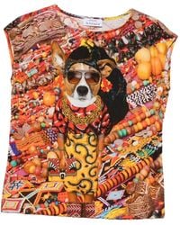 The Artistylist - Graphic-Print Cap-Sleeve T-Shirt - Lyst