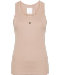 Givenchy - 4g-plaque Ribbed Tank Top - Lyst