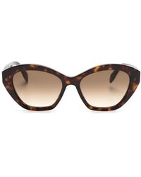 McQueen - Tortoiseshell Cat-Eye Sunglasses - Lyst
