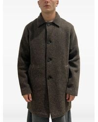 RAYNE 1896 - Buttoned Wool Coat - Lyst