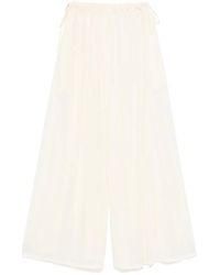 Philosophy Di Lorenzo Serafini - Pantalones palazzo de malla - Lyst