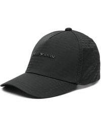 Emporio Armani - Cappello Da Baseball Con Placca Logo - Lyst