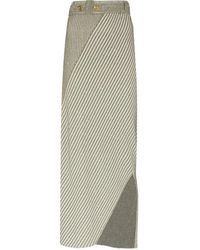 Aeron - Asymmetric Knitted Striped Skirt - Lyst