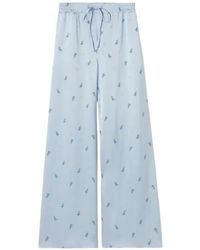 Claudie Pierlot - Palazzo Broek Met Bloemenprint - Lyst