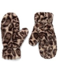 Joseph Ribkoff - Leopard-Print Faux-Fur Mittens - Lyst