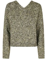 Tela - Marl-Knit V-Neck Sweater - Lyst