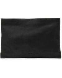 AllSaints - Bettina Logo-Debossed Leather Clutch Bag - Lyst