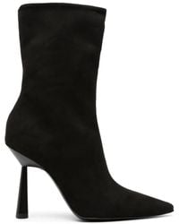 Gia Borghini - 105mm Pointed-toe Suede Ankle Boots - Lyst