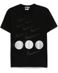 COMME DES GARÇON BLACK - T-Shirt Con Stampa X Nike - Lyst