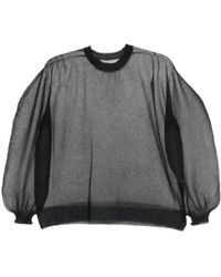 Issey Miyake - Bishop-Sleeve Top - Lyst